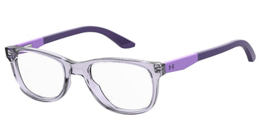 Youth Unisex Under Armour Eyeglasses: UA 9002- Violet SpecSMART Eye Clinic (Diagonal View)
